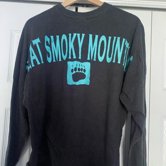 grey great smoky mountains long sleeve t-shirt - Picture 2 of 3